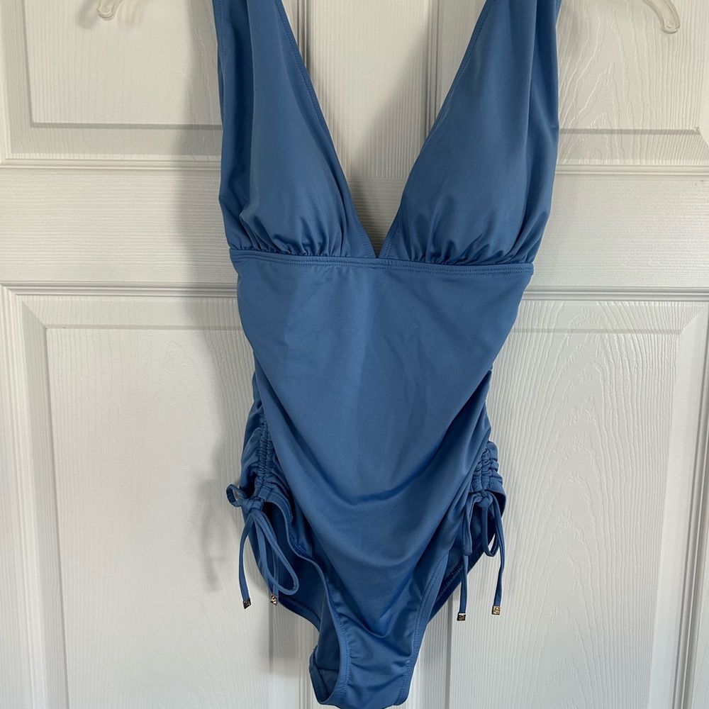 MICHAEL Michael Kors Women's One-Piece Swimsuit in Blue